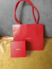 Boite Vide Cartier 8.50x9x6 avec son sac shopping 20x18x8