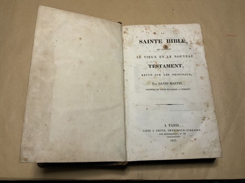 Sainte bible qui contient - la,