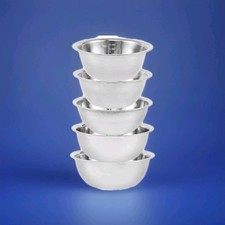 5 Pcs Inox Casserole En Acier Inoxydable Bols Saladier 