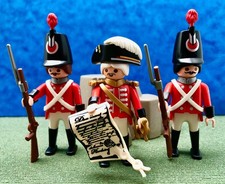 Playmobil Pirate English Soldier Redcoat Shakos Military Figure Custom Vintage