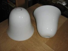 1 LARGE OPALINE TULIP LAMP REFLECTOR MAZDA ART DECO chandelier luminaire ap