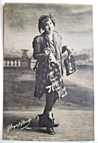 Cpa photo mistinguett - photo,