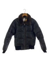 AVIREX leather jacket blouson M sheep Black 6161017 Used