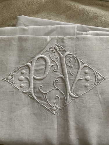Drap plat ancien pur lin