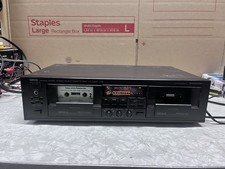 Vintage Yamaha KX-W602 Stereo Dual Double Cassette Deck Tape Player