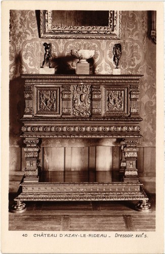 Cpa azay rideau dressoir - cpa,