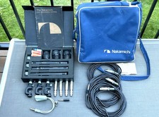 3 Nakamichi CM-300 Vintage Condenser Microphones w/Case & Many Extras!