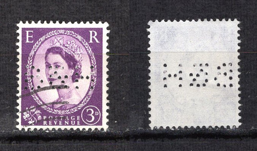 Timbre perforé perfin - timbre,