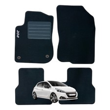 Tapis Moquette Adaptés Pour PEUGEOT 208 Série 1 (2012-2019) - Avec 2 Attaches