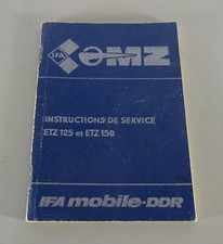 Service instructions / manual MZ ETZ 125 / ETZ 150 motorcycle version 09/1985