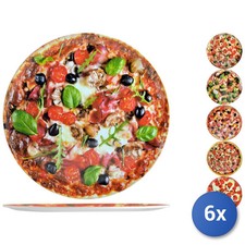 6X Assiettes À Pizza En