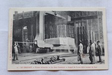 Le Creusot, Schneider factories, the big rolling mill, 50,000 kilogram ingot coming out of