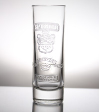 Vintage Smirnoff Vodka Heavy Base Shot Glass Embossed 200ml Limited Edition