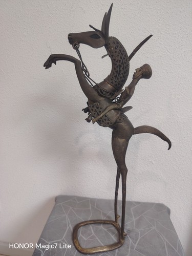 Sculpture africaine bronze - sculpture,