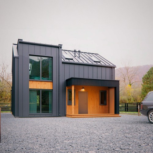 Prefab log cabin home kit - cabin,