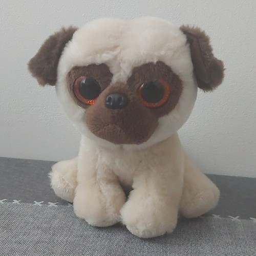 Peluche chien carlin rufus - carlin,