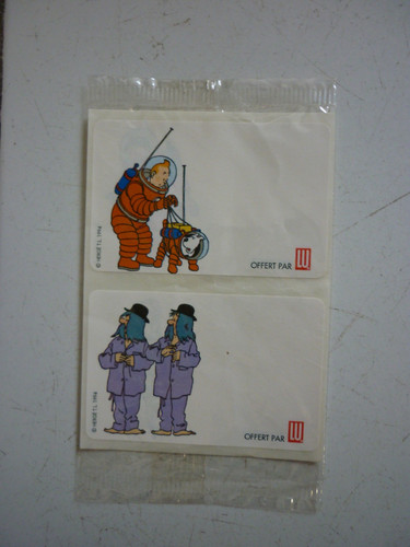 Tintin lot d autocollants - tintin,