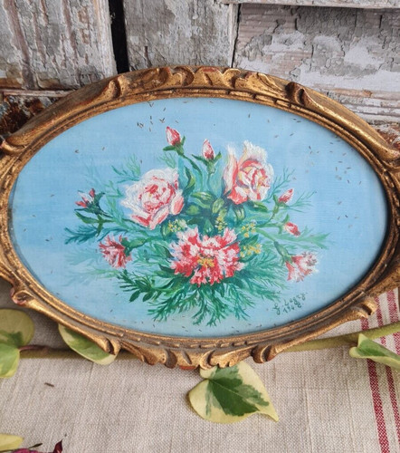Petit tableau peinture - petit, bouquet