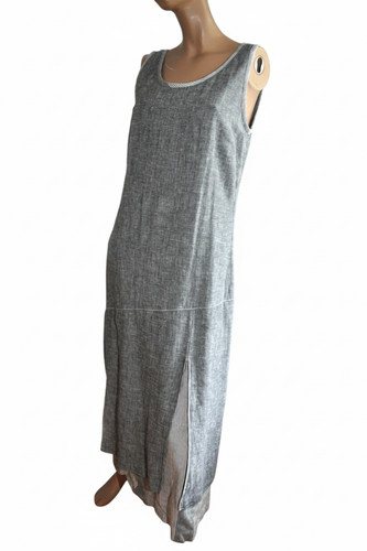 Robe longue jean affinités - longue,