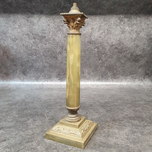 Ancien pied lampe à - de,