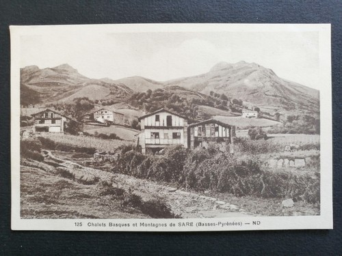 Carte postale ancienne chalets - postale,