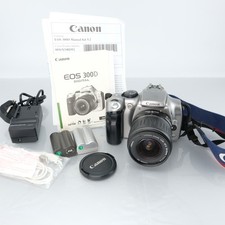 Canon EOS 300D 6.3MP CCD Sensor DSLR + 18–55mm EF‑S Lens Kit Silver Working