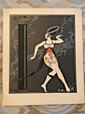 GEORGE BARBIER POCHOIR 1914 TAMARA KARSAVINA BALLETS RUSSES SALOME