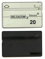 1 BELGIUM TELECARD - BELGACOM - logo on white background