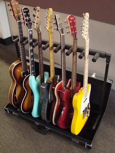 Travel guitar stand case - stand, /