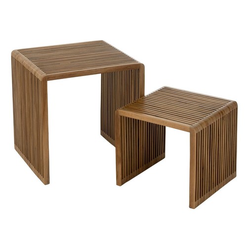 Lot tables basses en bois - de,
