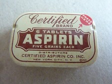 US MEDIC WW2 BOITE ASPIRINE