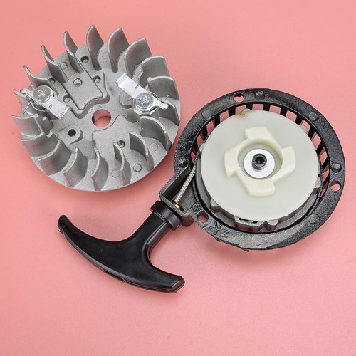Pull start starter flywheel - pull, &