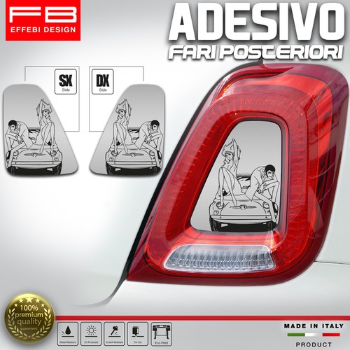 Adhésifs stickers fiat 500 - adhésifs,