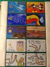 LOT 10 TÉLÉCARTES BELGIQUE