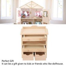 Mini Drawer Cabinet Model 1:12 Dollhouse Solid Wood Furniture Pendant DIY