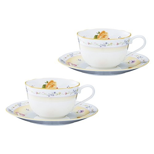 Paire tasses soucoupes - et,