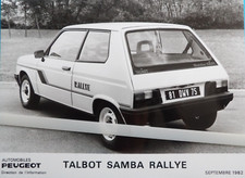 Photo Presse PEUGEOT TALBOT