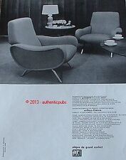 1959 ARFLEX FRANCE CHAIR CHAIR PIRELLI FRENCH AD PUB VINTAGE