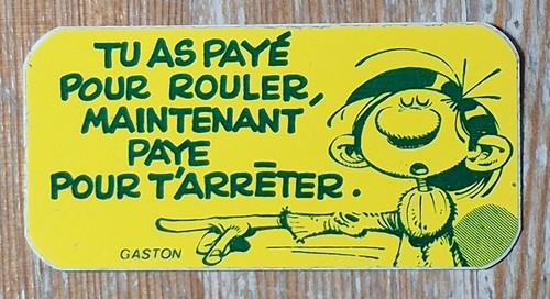 Gaston lagaffe autocollant - lagaffe,