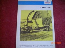 SPRAGELSE TYPE 341 SILAGE DUMPSTER ADVERTISING BROCHURE