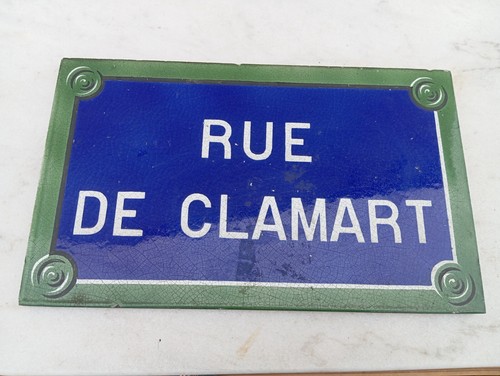 Ancienne plaque rue paris - de,