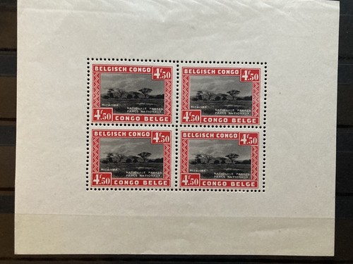 Bloc timbres belgisch congo - timbres,