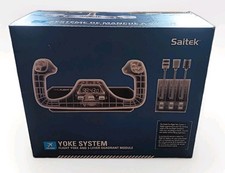 SAITEK Pro Flight Yoke System AND Throttle Quadrant Module PZ44 OPEN BOX/TESTED