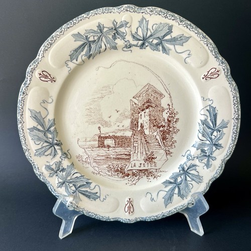 Assiette ancienne faïence - ancienne, hb
