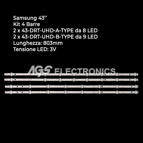 Kit barres bandes led - 4, tv