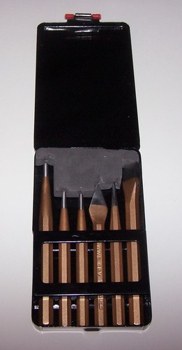Coffret set burins - de,