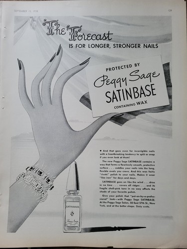 1948 peggy sage satinbase - 1948, wax