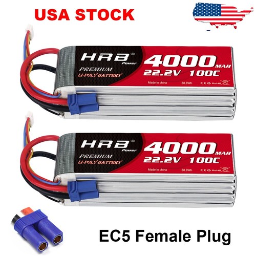 2pcs hrb 4000mah - 6s, 100c