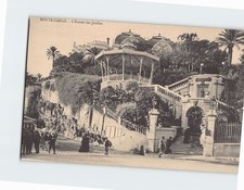 Postcard L'Entree des Jardin Monte Carlo Monaco