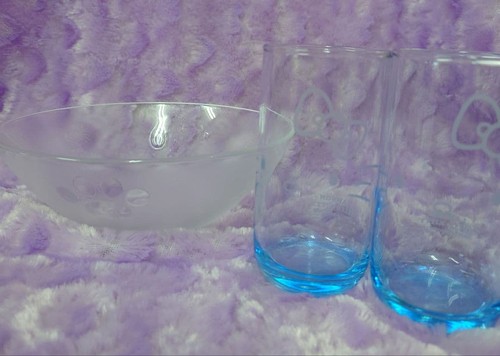 Ensemble verre snoopy hello - ensemble,